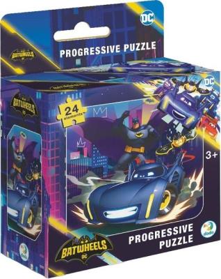Puzzle 24 Batwheels. Batmobil Bam. Wydawca: Dodo. SmakLiter.pl Opakowanie Puzzle 24 Batwheels. Batmobil Bam