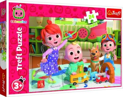 Opakowanie Puzzle 24 Maxi Cocomelon, gotowi na przygodę