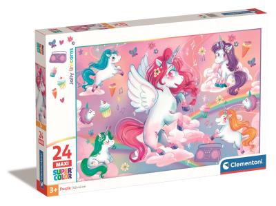 Opakowanie Puzzle 24 Maxi Super Kolor Jolly Unicorns