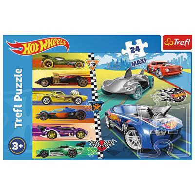 Opakowanie Puzzle 24 maxi Szybkie Hot Wheels TREFL