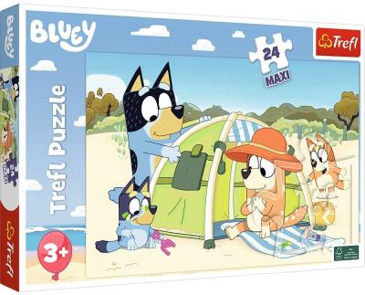 Opakowanie Puzzle 24 Maxi Wspaniały dzień Bluey TREFL