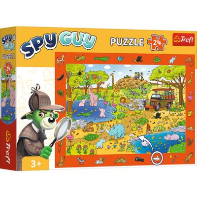 Opakowanie Puzzle 24 Obserwacyjne - Spy Guy Safari TREFL