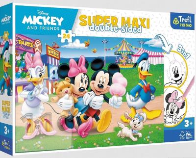 Opakowanie Puzzle 24 Super Maxi Mickey w wesołym miasteczku