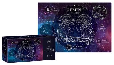 Puzzle 250 Zodiac Signs 3 Gemini. Wydawca: INTERDRUK. SmakLiter.pl Opakowanie Puzzle 250 Zodiac Signs 3 Gemini
