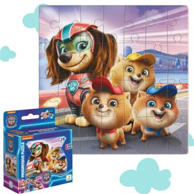 Opakowanie Puzzle 28 Psi Patrol. Mali bohaterowie
