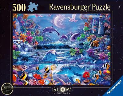 Opakowanie Puzzle 2D 500 Świecące - Magiczny świat