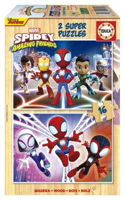 Opakowanie Puzzle 2x16 Spidey i Super-Kumple (drewniane)