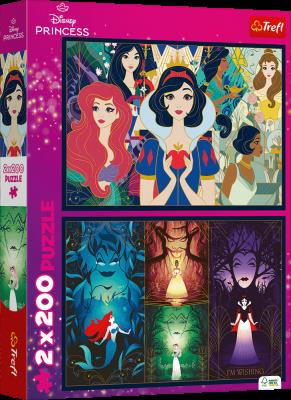 Puzzle 2x200 Czarujące księżniczki Disney Princess 13317. Wydawca: Trefl PAP. SmakLiter.pl Opakowanie Puzzle 2x200 Czarujące księżniczki Disney Princess 13317