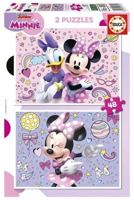 Opakowanie Puzzle 2x48 Myszka Minnie