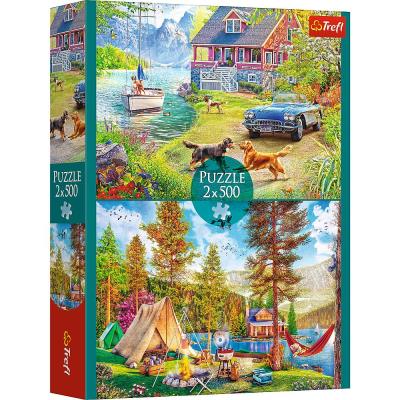 Puzzle 2x500 Letni relaks MGL 37497. Wydawca: Trefl PAP. SmakLiter.pl Opakowanie Puzzle 2x500 Letni relaks MGL 37497