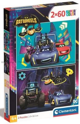 Opakowanie Puzzle 2x60 Super Kolor Batwheels