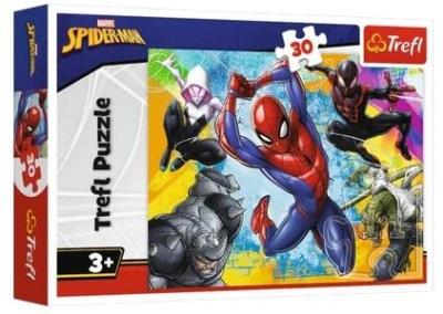 Puzzle 30 Kolory Spider-mana TREFL. Wydawca: Trefl. SmakLiter.pl Opakowanie Puzzle 30 Kolory Spider-mana TREFL