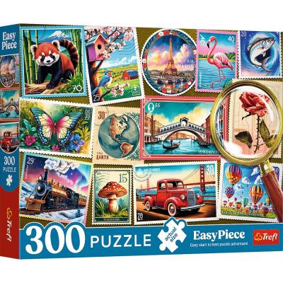 Puzzle 300 EasyPiece - Znaczki pocztowe TREFL. Wydawca: Trefl. SmakLiter.pl Opakowanie Puzzle 300 EasyPiece - Znaczki pocztowe TREFL