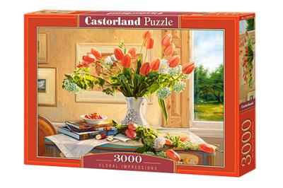 Puzzle 3000 Floral Impressions. Wydawca: Castorland. SmakLiter.pl Opakowanie Puzzle 3000 Floral Impressions
