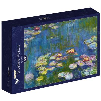 Puzzle 3000 Lilie wodne, Claude Monet. Wydawca: Bluebird Puzzle. SmakLiter.pl Opakowanie Puzzle 3000 Lilie wodne, Claude Monet