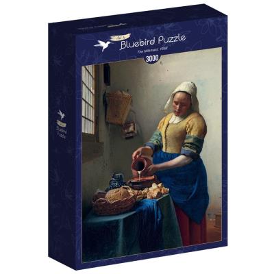 Puzzle 3000 Mleczarka, Vermeer, 1661. Wydawca: Bluebird Puzzle. SmakLiter.pl Opakowanie Puzzle 3000 Mleczarka, Vermeer, 1661