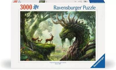 Puzzle 3000 Przebudzenie Leśnego Smoka. Wydawca: Ravensburger. SmakLiter.pl Opakowanie Puzzle 3000 Przebudzenie Leśnego Smoka
