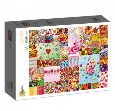 Puzzle 3000 Słodycze. Wydawca: Grafika. SmakLiter.pl Opakowanie Puzzle 3000 Słodycze