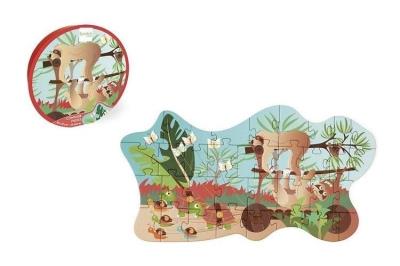 Puzzle 35 konturowe Leniwce. Wydawca: Scratch. SmakLiter.pl Opakowanie Puzzle 35 konturowe Leniwce