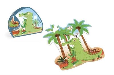 Puzzle 36 konturowe Krokodyl. Wydawca: Scratch. SmakLiter.pl Opakowanie Puzzle 36 konturowe Krokodyl