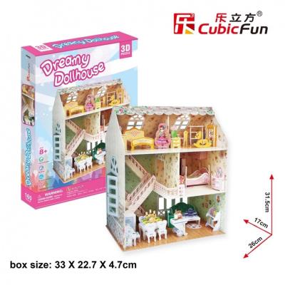 Okładka książki Puzzle 3D Dreamy Dollhouse Domek dla lalek