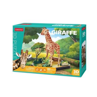 Puzzle 3D Żyrafa. Wydawca: Cubic Fun. SmakLiter.pl Opakowanie Puzzle 3D Żyrafa