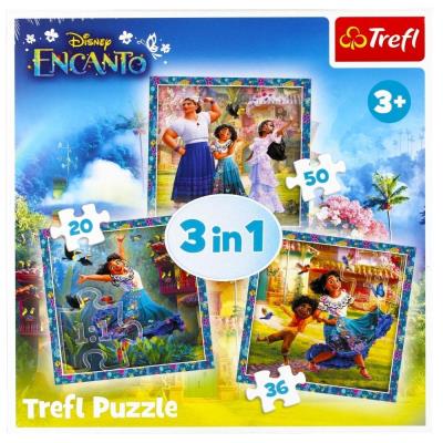 Opakowanie Puzzle 3w1 Bohaterowie magicznego Encanto TREFL