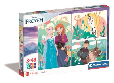 Opakowanie Puzzle 3x48 Super Kolor Disney Frozen