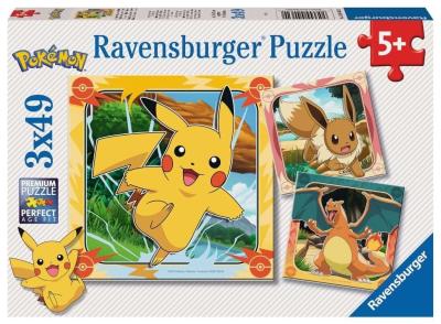 Opakowanie Puzzle 3x49 Pokemon