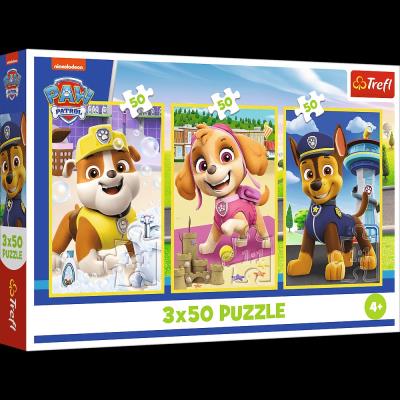 Opakowanie Puzzle 3x50 Nasze pieski TREFL