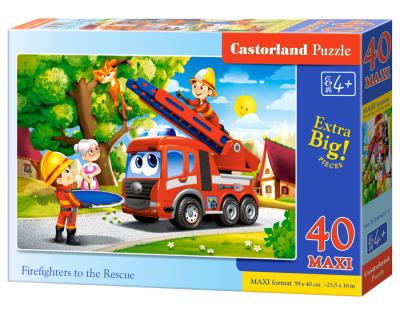 Opakowanie Puzzle 40 Firefighters to the Rescue CASTOR