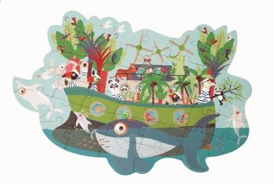 Puzzle 40 konturowe Arka. Wydawca: Scratch. SmakLiter.pl Opakowanie Puzzle 40 konturowe Arka