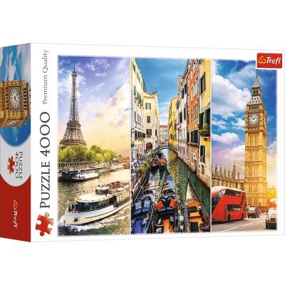 Puzzle 4000 Wycieczka po Europie TREFL. Wydawca: Trefl. SmakLiter.pl Opakowanie Puzzle 4000 Wycieczka po Europie TREFL