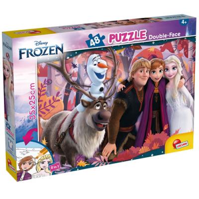 Puzzle 48 Double-Face Disney Frozen. Wydawca: Lisciani. SmakLiter.pl Opakowanie Puzzle 48 Double-Face Disney Frozen