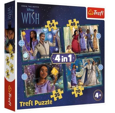 Opakowanie Puzzle 4w1 Marzenia się spełniają TREFL