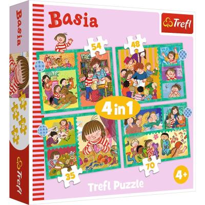 Opakowanie Puzzle 4w1 Przygody Basi TREFL