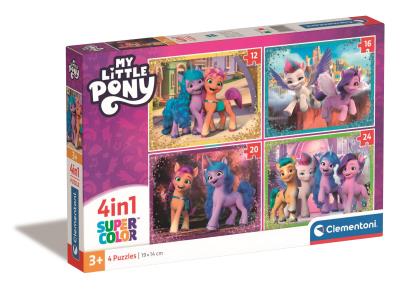 Opakowanie Puzzle 4w1 Super Kolor My Little Pony