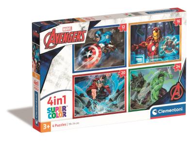 Opakowanie Puzzle 4w1 Super Kolor The Avengers
