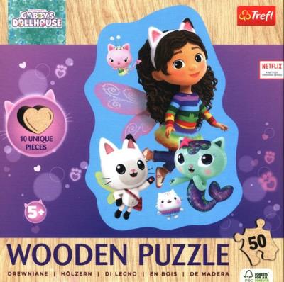 Opakowanie Puzzle 50 konturowe Wesoła Gabby TREFL
