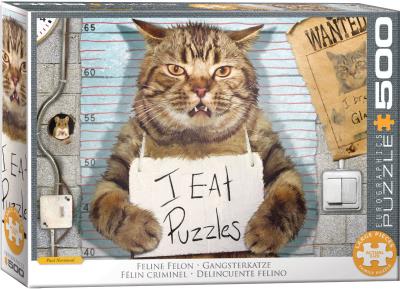 Puzzle 500 Felony Cat by Paul Normand 6500-5786. Wydawca: Eurographics. SmakLiter.pl Opakowanie Puzzle 500 Felony Cat by Paul Normand 6500-5786