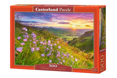 Puzzle 500 Harebells at Sunrise CASTOR. Wydawca: Castorland. SmakLiter.pl Opakowanie Puzzle 500 Harebells at Sunrise CASTOR