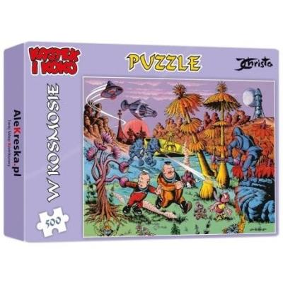 Puzzle 500 Kajtek i Koko w kosmosie. Wydawca: SLOYCA. SmakLiter.pl Opakowanie Puzzle 500 Kajtek i Koko w kosmosie