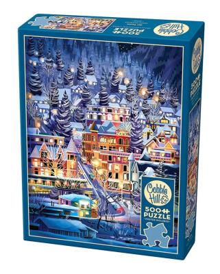 Opakowanie Puzzle 500 Miasteczko narciarskie G3