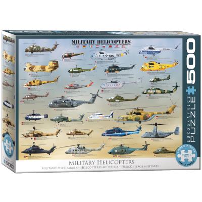 Puzzle 500 Military Helicopters 6500-0088. Wydawca: Eurographics. SmakLiter.pl Opakowanie Puzzle 500 Military Helicopters 6500-0088