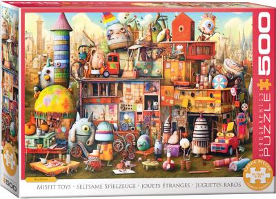Puzzle 500 Misfit Toys by Ray Powers 6500-5909. Wydawca: Eurographics. SmakLiter.pl Opakowanie Puzzle 500 Misfit Toys by Ray Powers 6500-5909