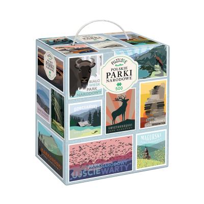 Opakowanie Puzzle 500 Puzzlove CzuCzu Polskie Parki narodowe