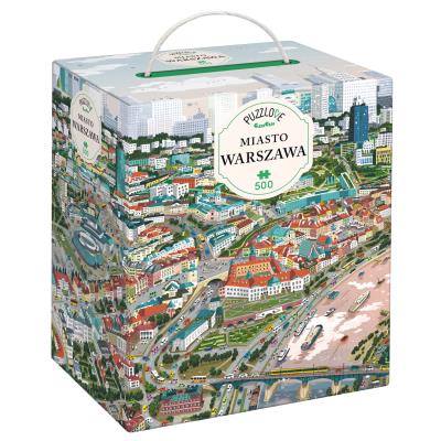 Puzzle 500 Puzzlove rodzinne CzuCzu Miasto Warszawa. Autor: null. SmakLiter.pl Okładka książki Puzzle 500 Puzzlove rodzinne CzuCzu Miasto Warszawa