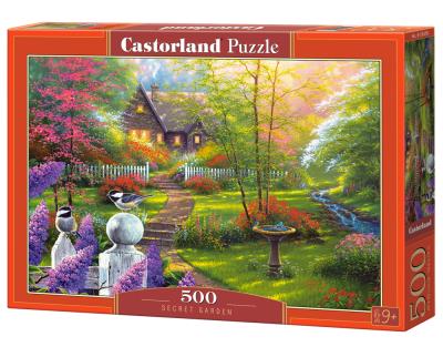 Puzzle 500 Secret Garden CASTOR. Wydawca: Castorland. SmakLiter.pl Opakowanie Puzzle 500 Secret Garden CASTOR