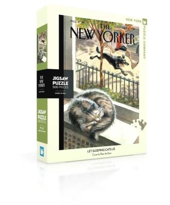 Opakowanie Puzzle 500 Śpiący kot, New Yorker XXL