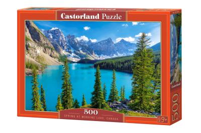 Puzzle 500 Spring at Moraine Lake Canada B-53810. Wydawca: CASTOR. SmakLiter.pl Opakowanie Puzzle 500 Spring at Moraine Lake Canada B-53810